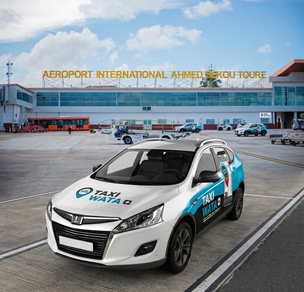 Taxi WATA à l'aéroport